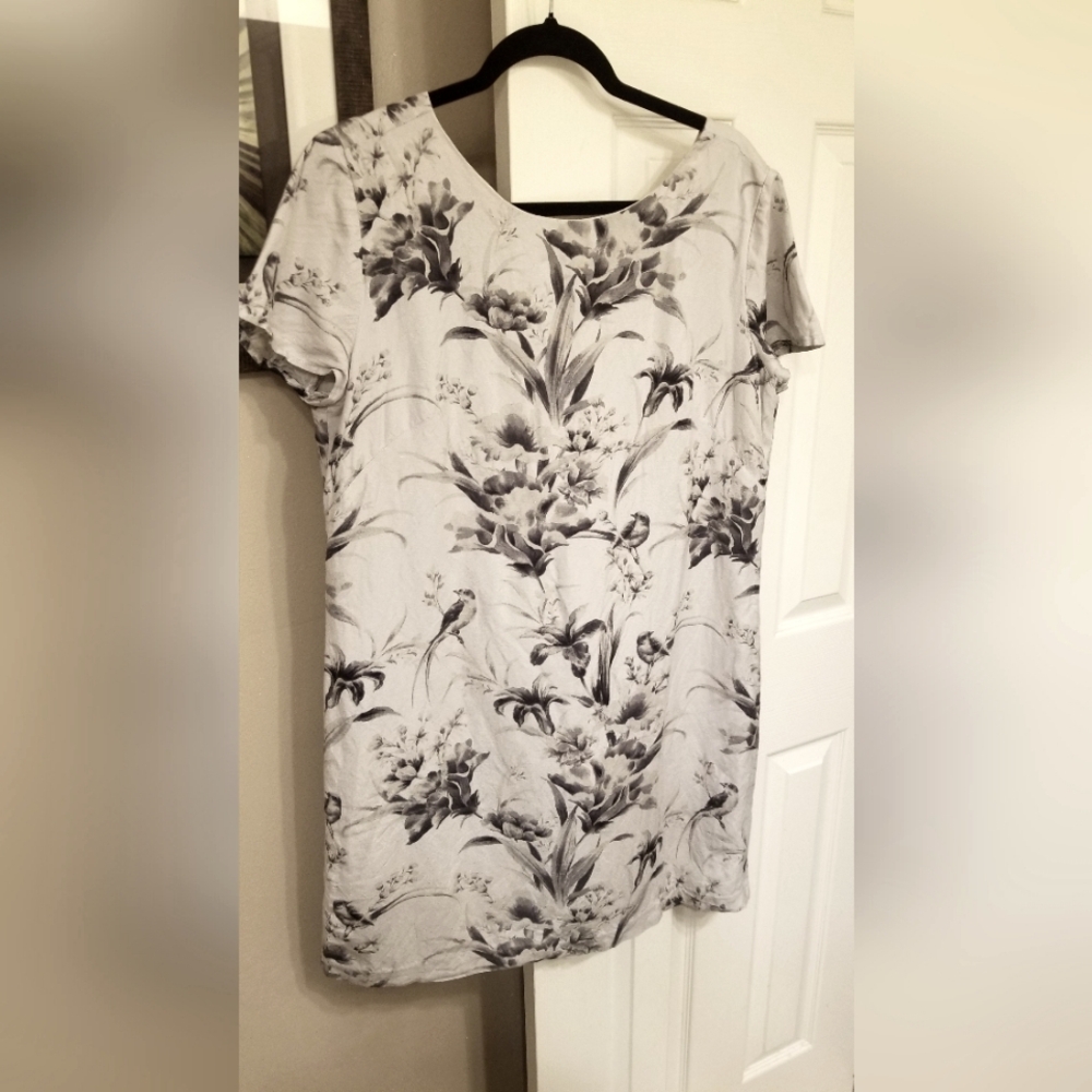 Loft linen blend dress